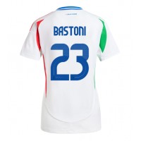 Fotballdrakt Dame Italia Alessandro Bastoni #23 Bortedrakt EM 2024 Kortermet